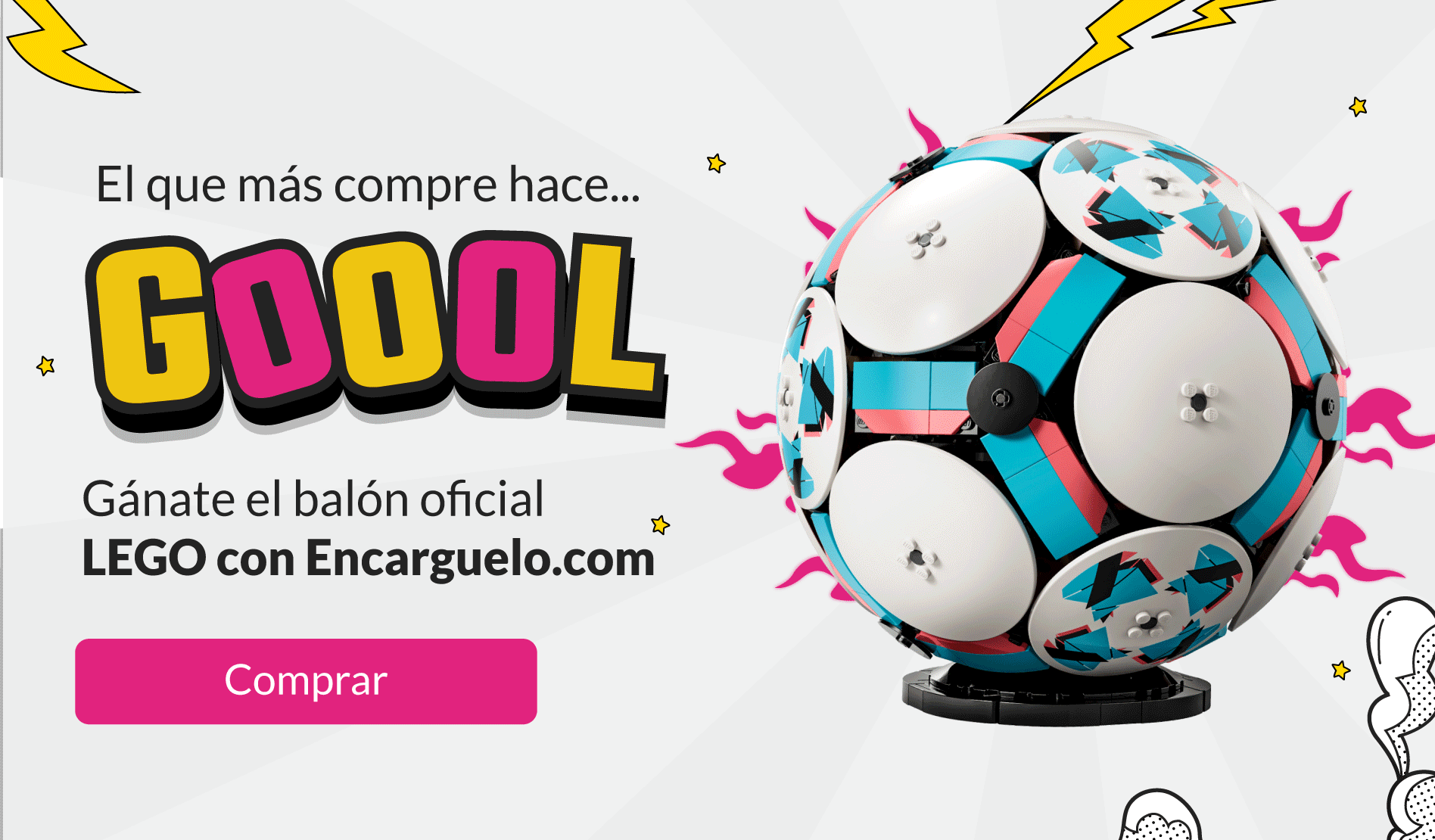 Gánate el balón oficial LEGO con Encarguelo.com